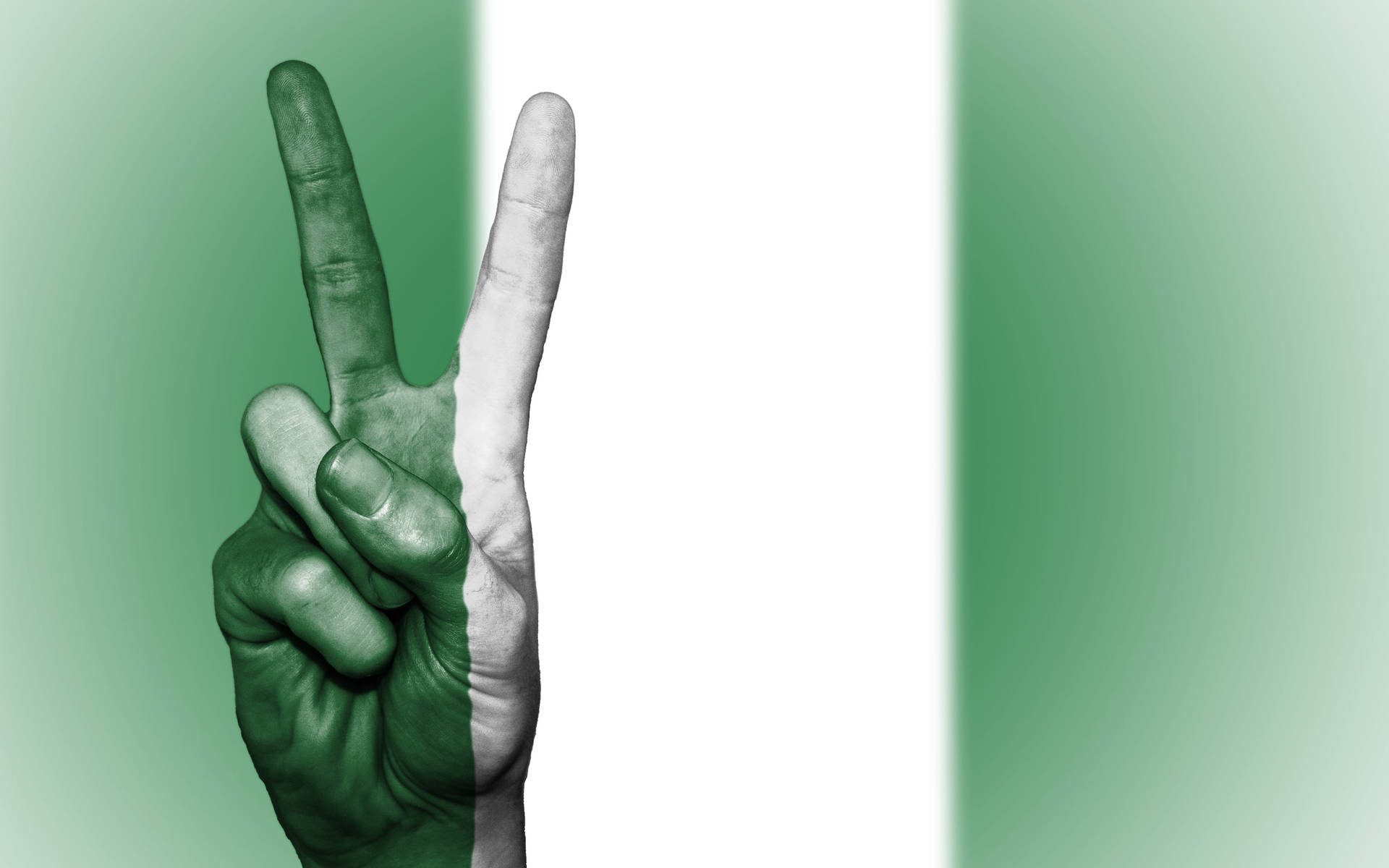 Nigeria Hand Peace Sign Wallpaper