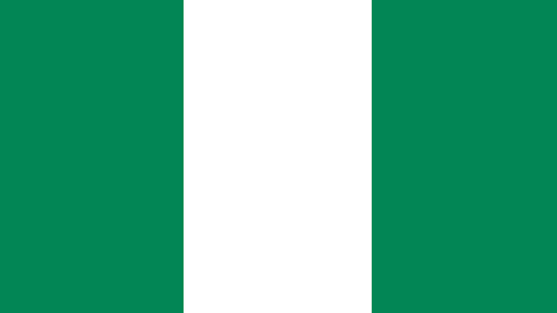 Nigeria Minimalist Digital Flag Illustration Wallpaper