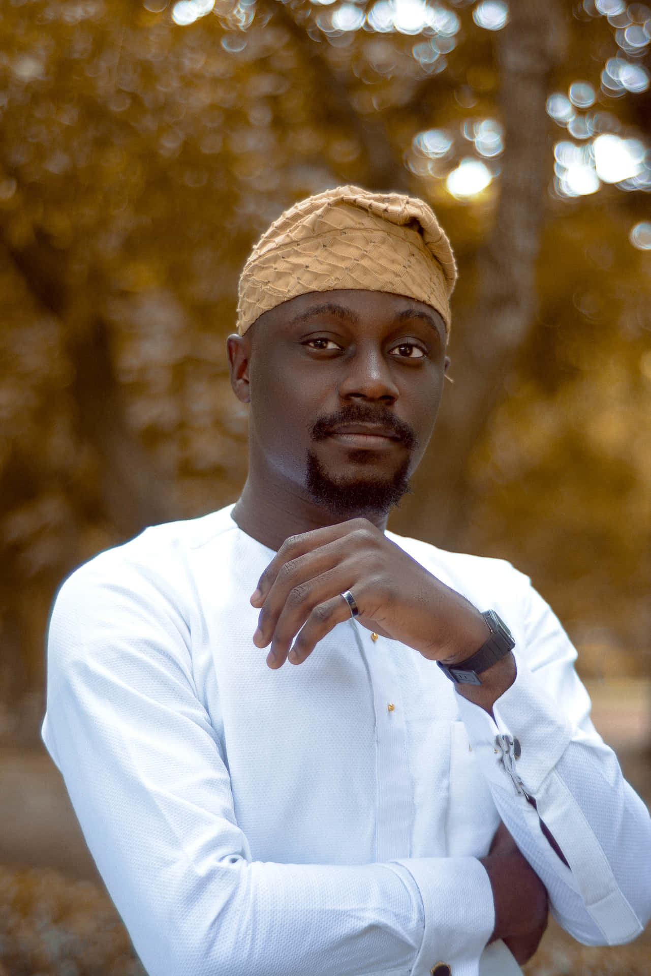 Nigerian Man Wearing Taqiyah Cap Wallpaper