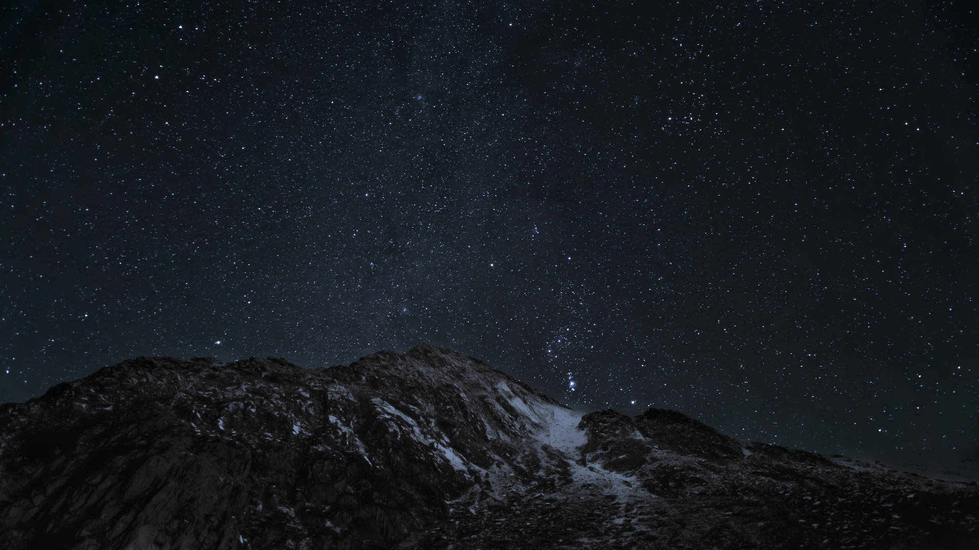 Night Aesthetic Starry Sky Mountain Wallpaper