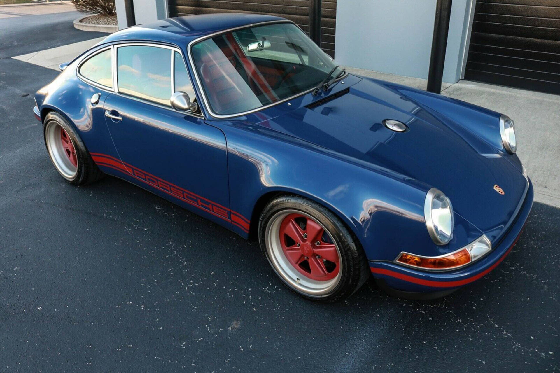 Porschecantante Azul Nocturno Fondo de pantalla