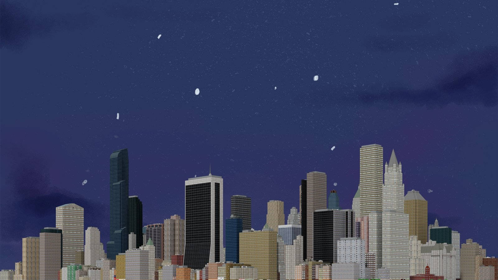 Step into the lights and dazzle of a modern city Wallpaper