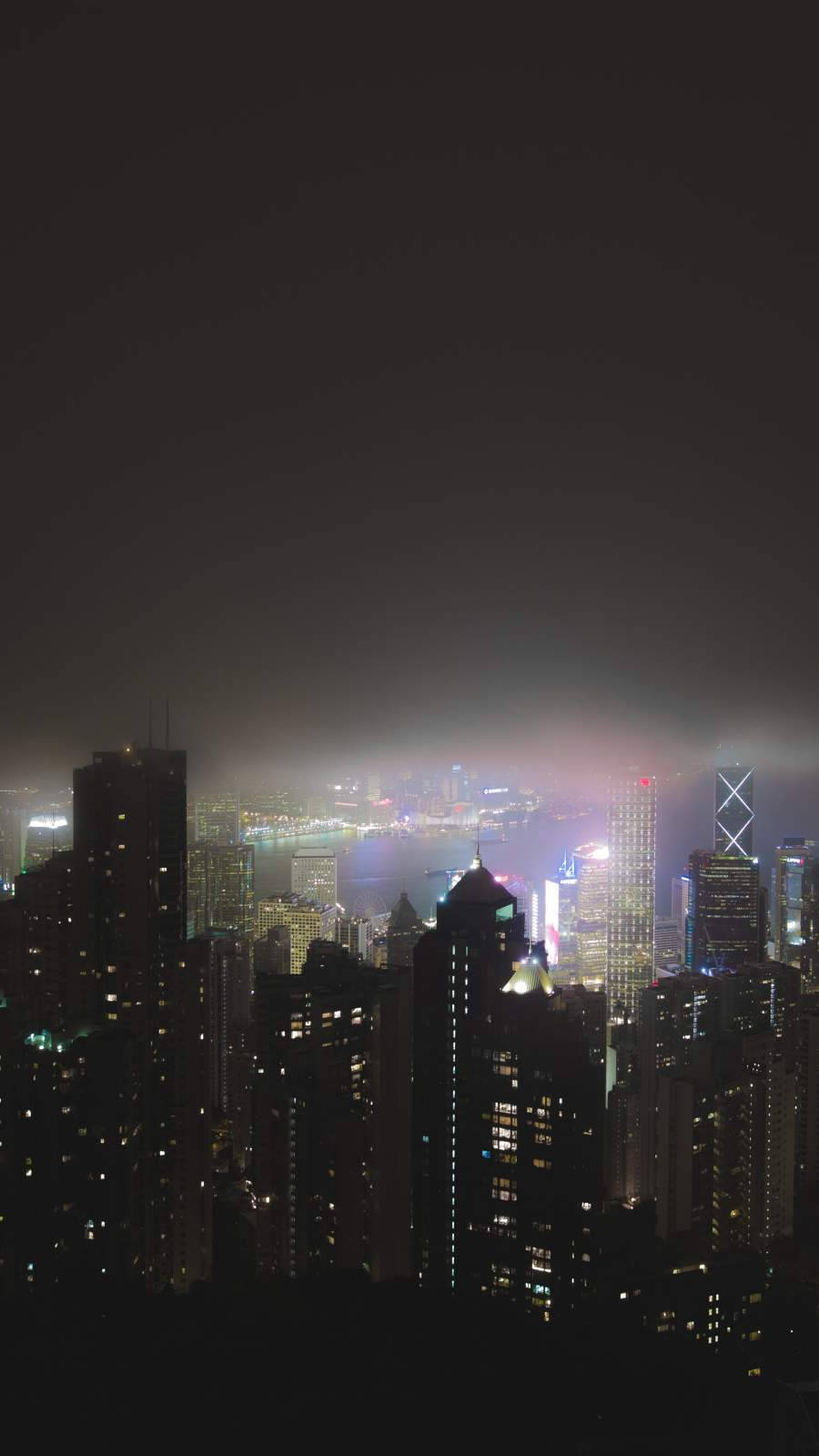 The City Lights Blur Together in an Aesthetic of Exhilaration Wallpaper