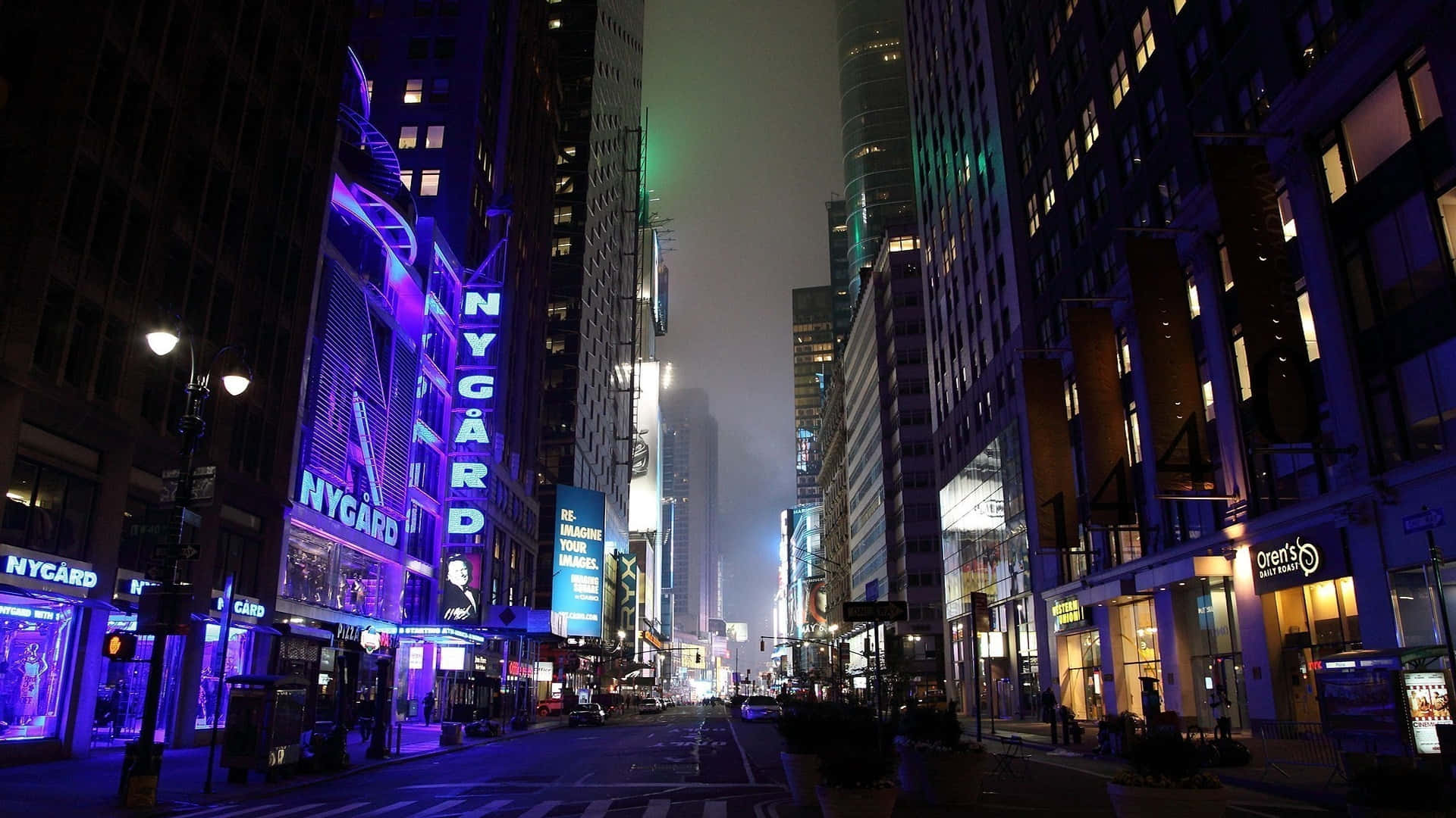 Stunning Cyberpunk vista as the lights of night city come alive