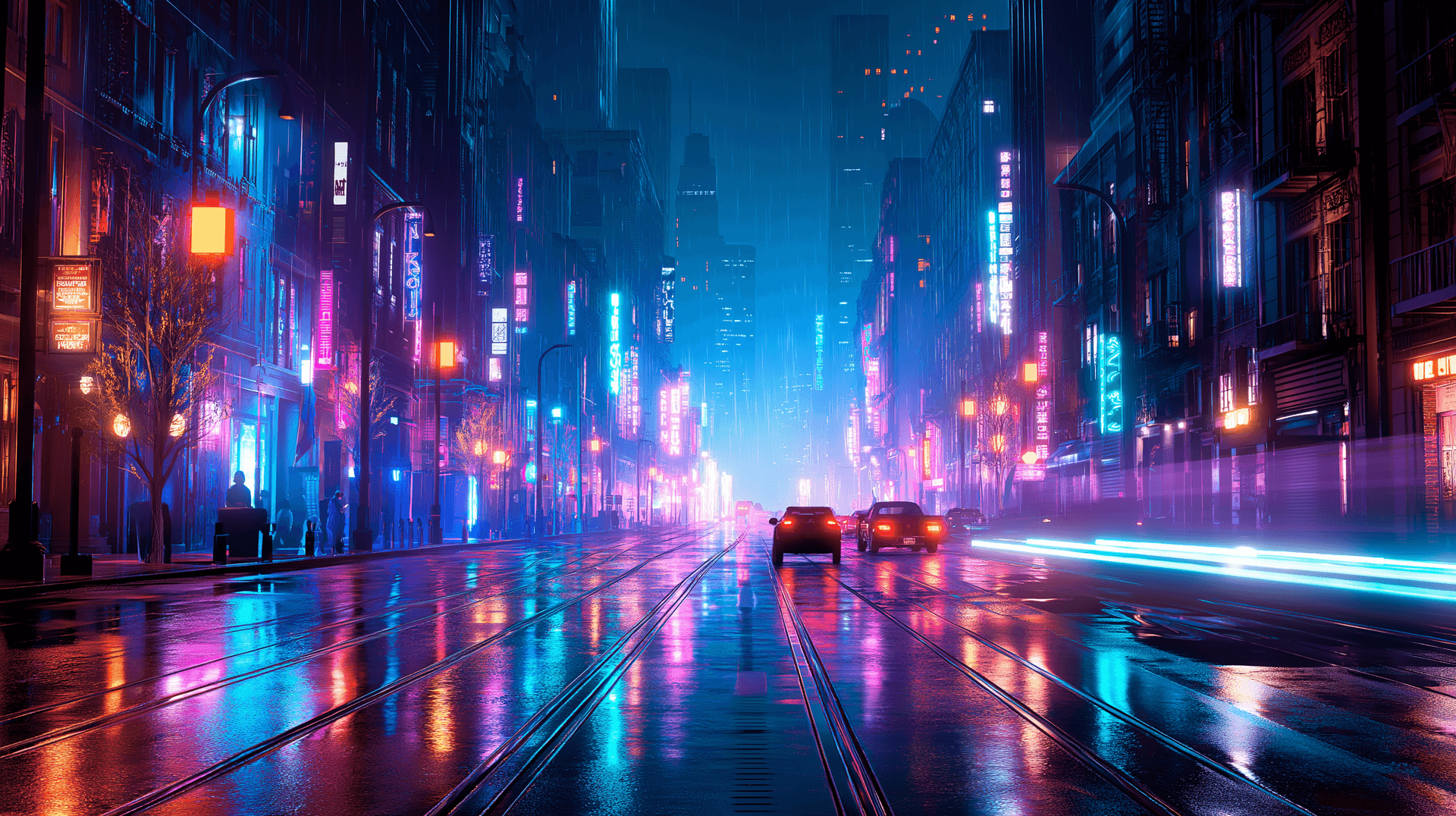 Night City Lights Wallpaper