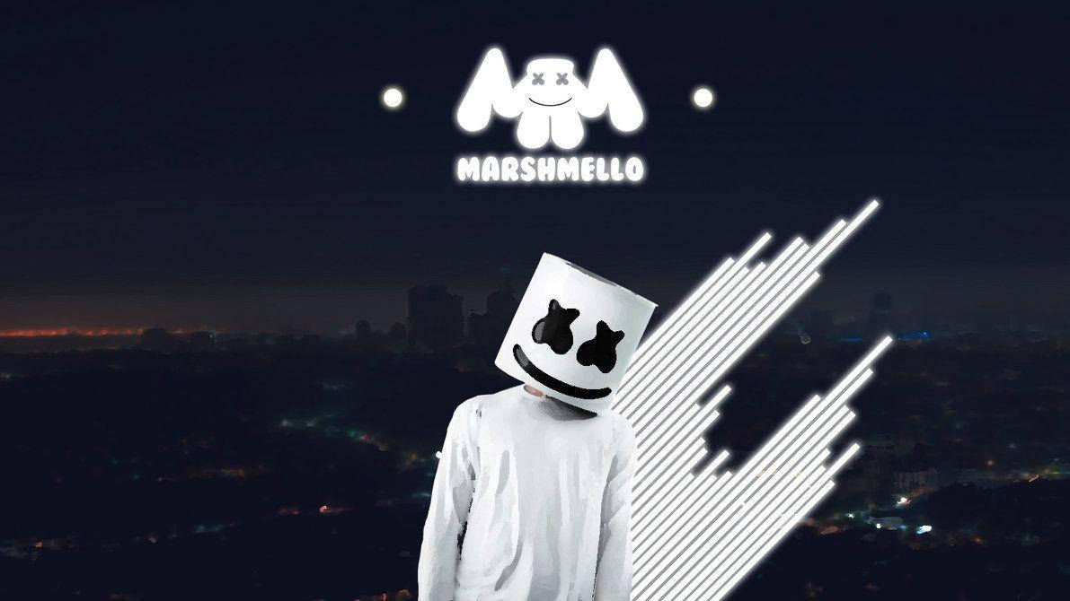 Feel the Rush of the City with Marshmello Wallpaper