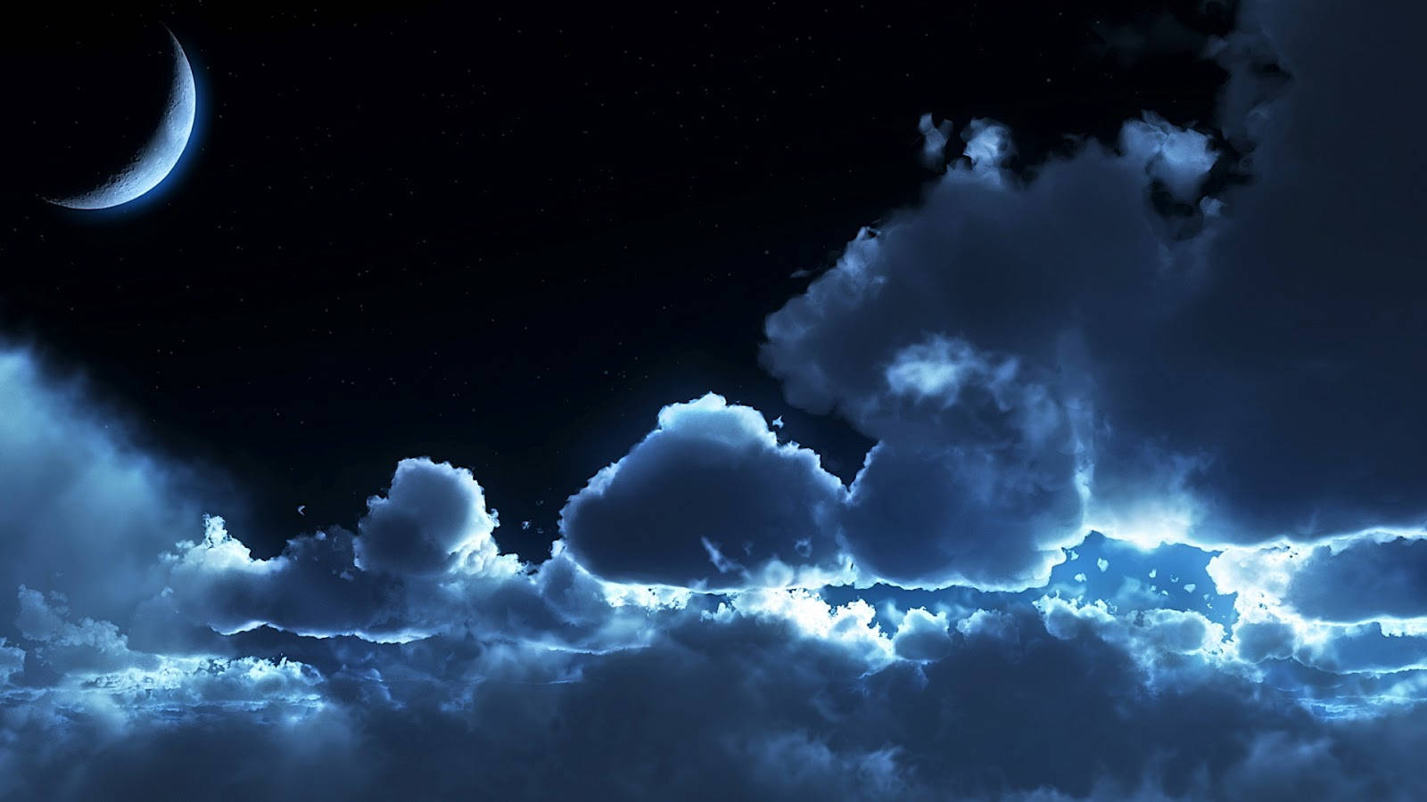 Night Clouds Photoshop Hd Wallpaper