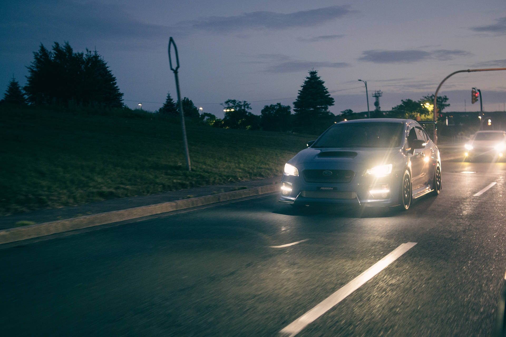 Night Drive Subaru Wrx Sti 4k Wallpaper