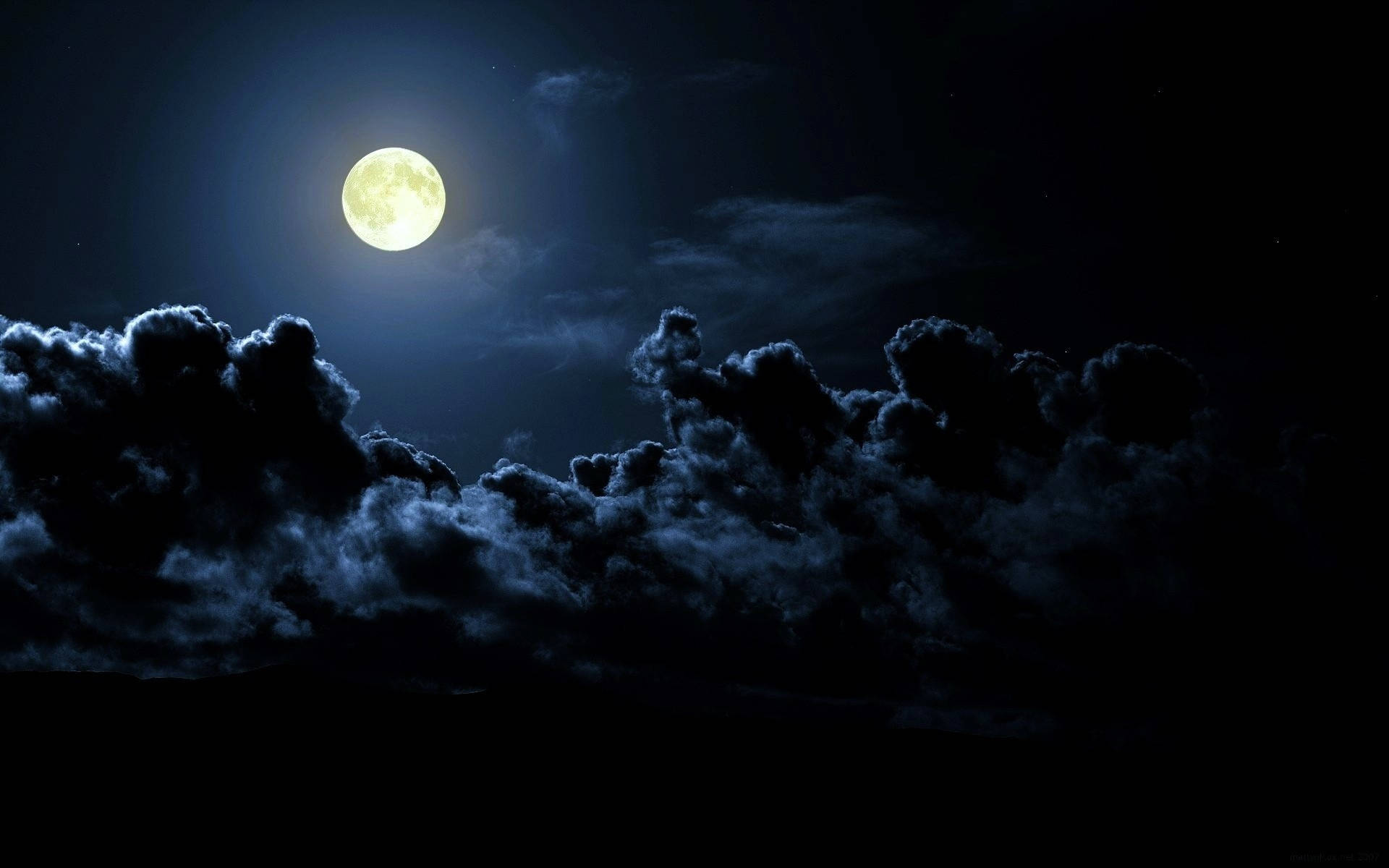 Night High Resolution Clouds Background