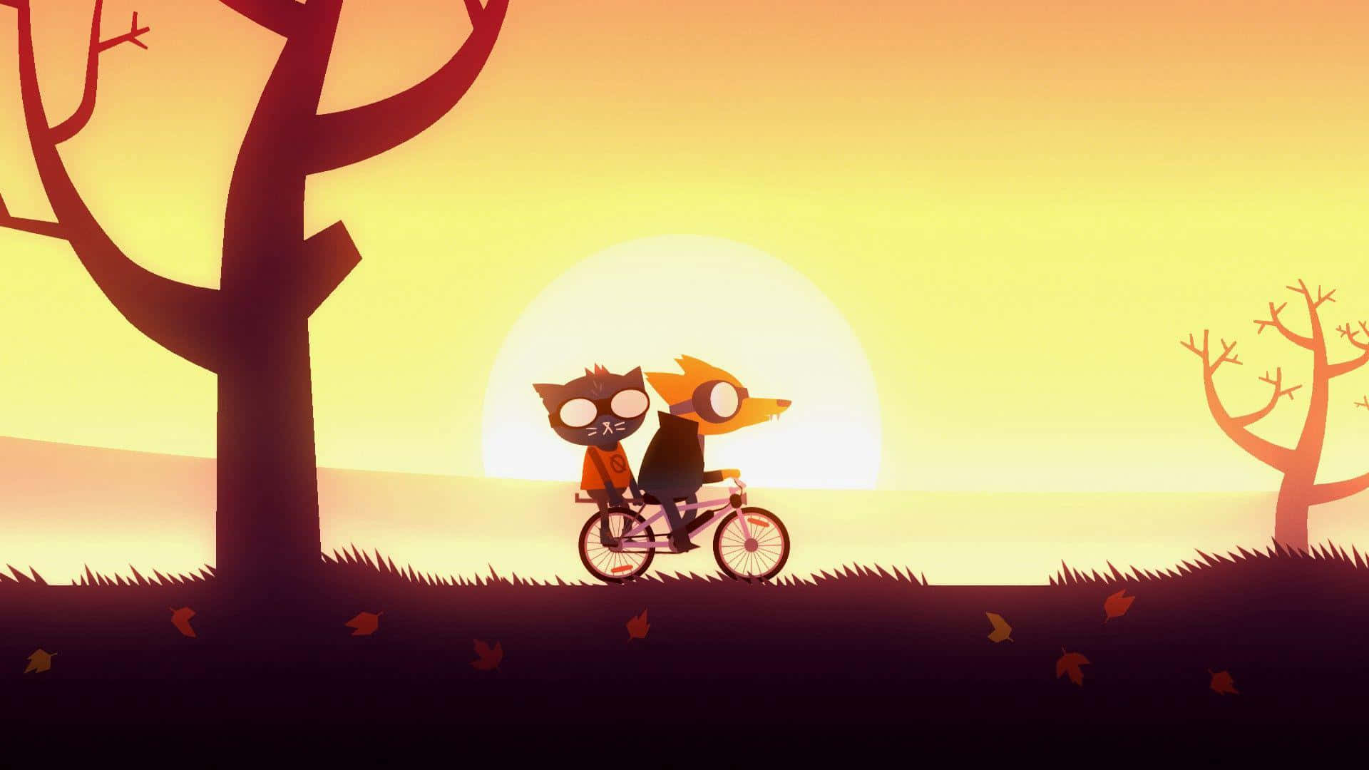 An adventurous night awaits the adventurers in Night in the Woods Wallpaper