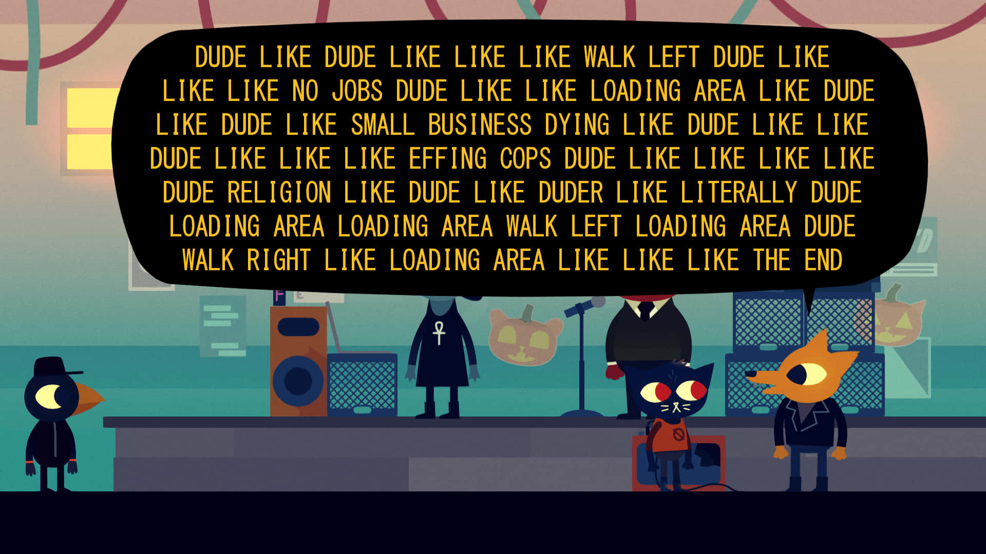 Follow Mae Borowski On Her Mysterious Adventure In Night In The Woods Wallpaper
