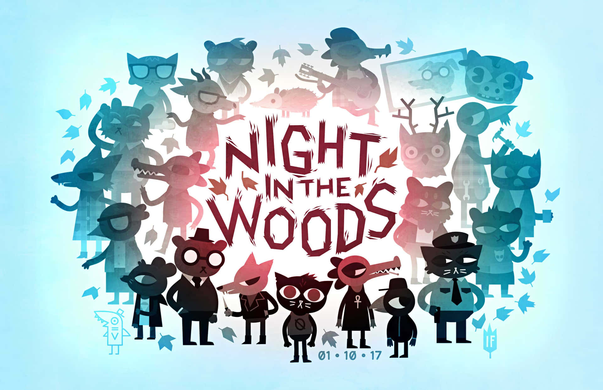 Night In The Woods Poster Wallpaper