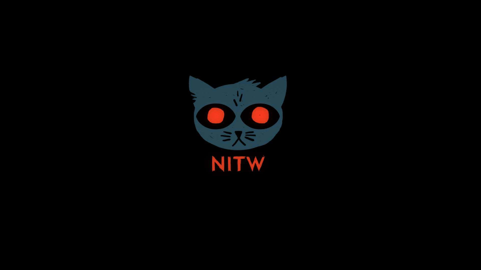 Et NTFW-logo med en kat på det. Wallpaper