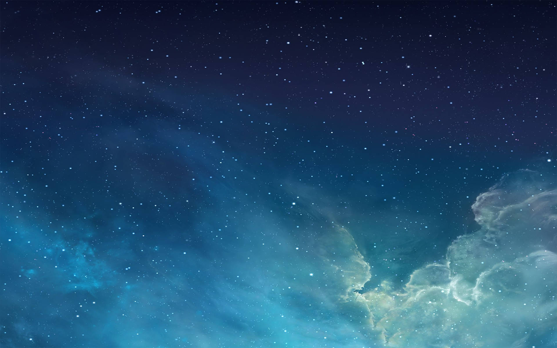 A crisp, star-filled night sky Wallpaper