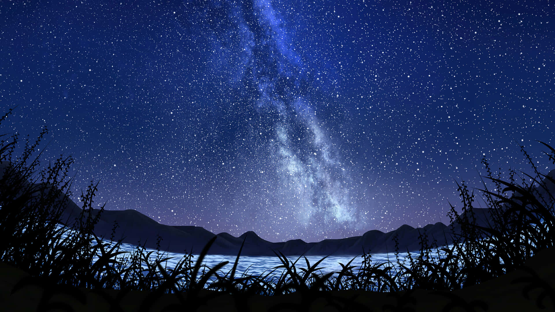 Vistadel Cielo Notturno Dalle Montagne