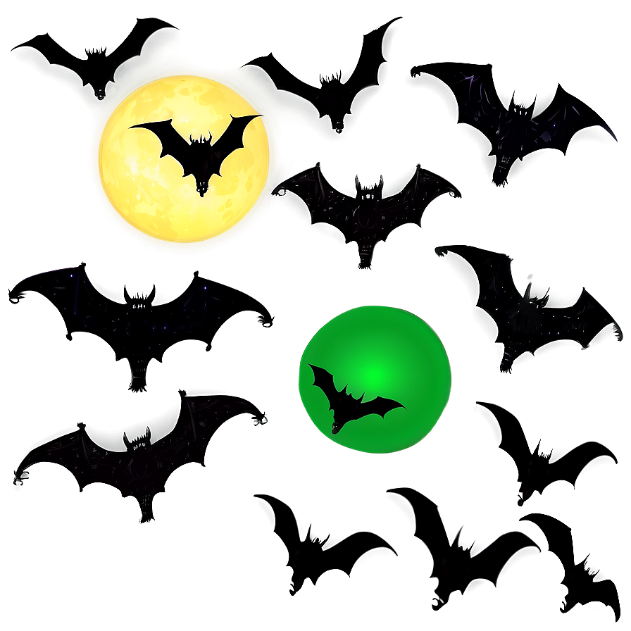 Night Sky Bats Png Tsl PNG