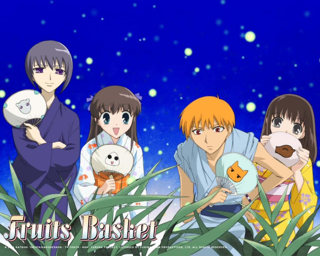 Pósterde Anime Fruits Basket Del Cielo Nocturno. Fondo de pantalla