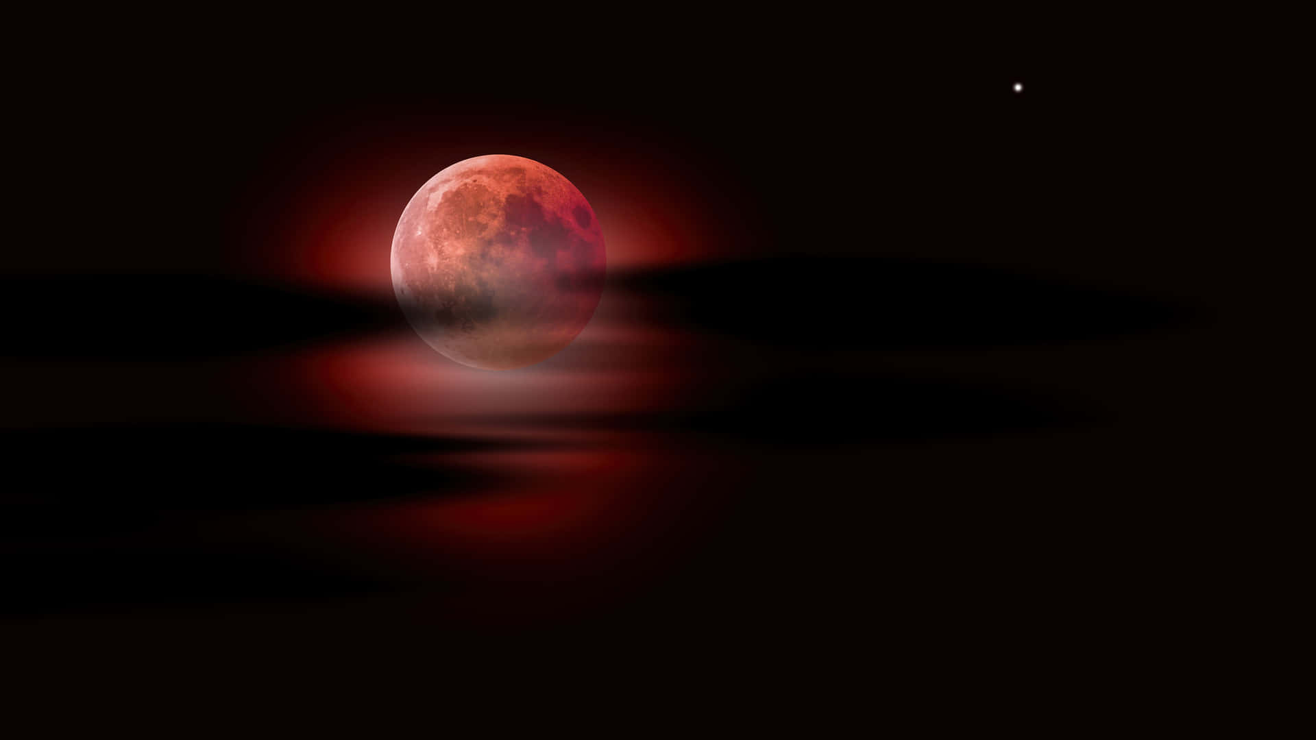 Night Sky Moon Lunar Eclipse Wallpaper