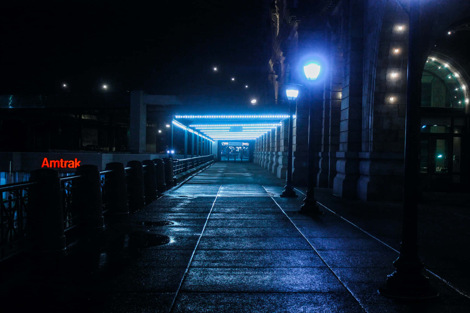 Explore the city streets at night