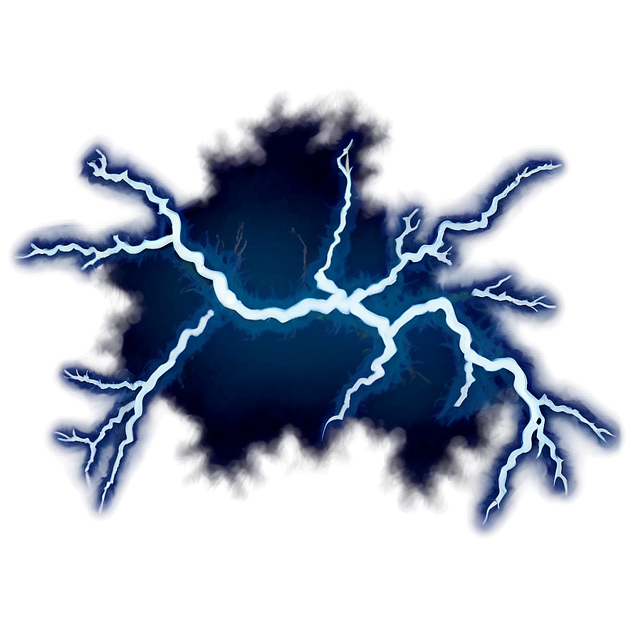 Night Thunder Lightning Png Ydf76 PNG