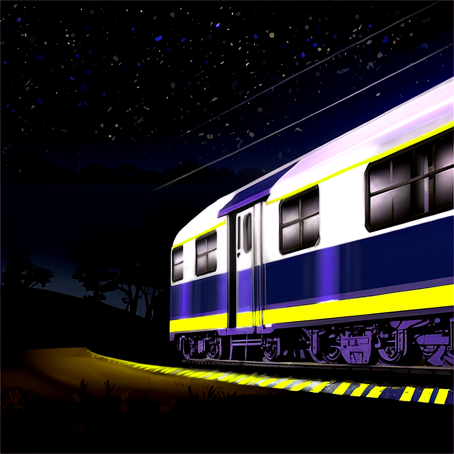 Download Night Train Ride Png 05212024 | Wallpapers.com