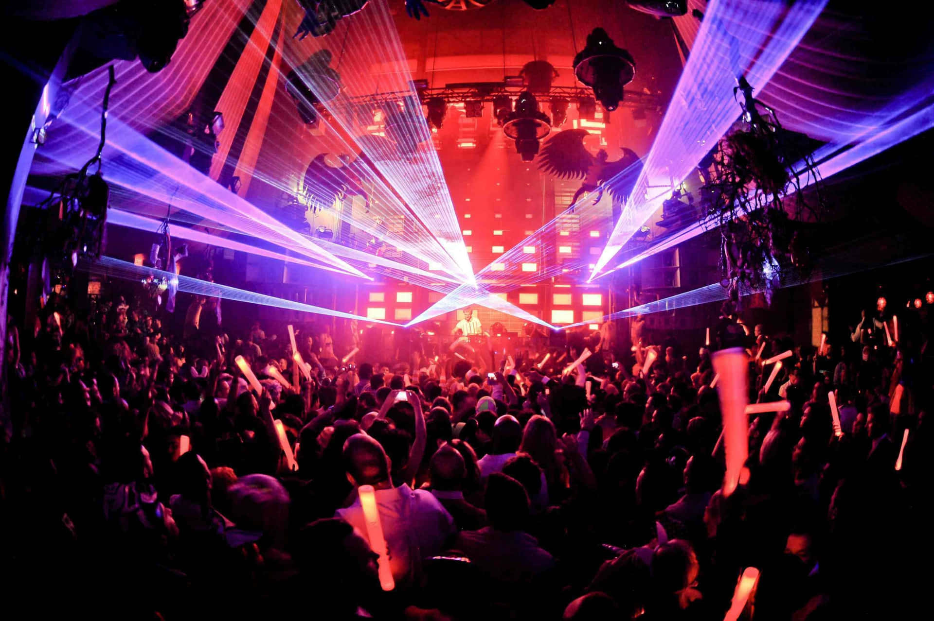 Enjoy life with high energy in a vibrant night club.