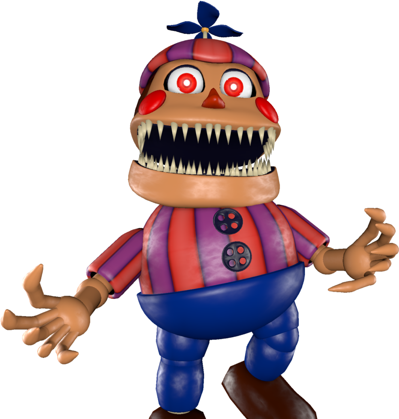 Nightmare Balloon Boy F N A F Render PNG