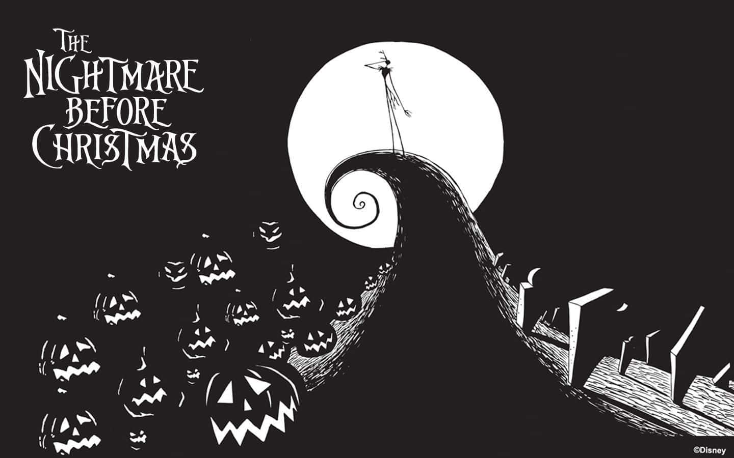 Låsop For Halloween Towns Verden Med Disneys Ikoniske Film, The Nightmare Before Christmas.