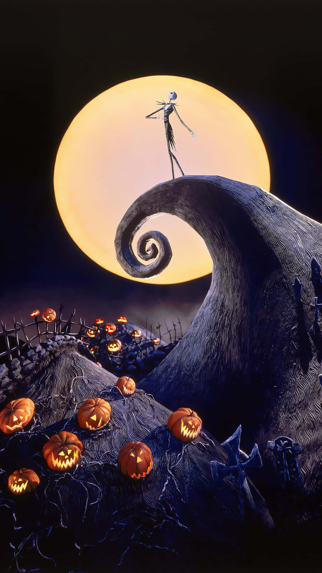"Spooky Skeleton Spectacle in Tim Burton's Nightmare Before Christmas"
