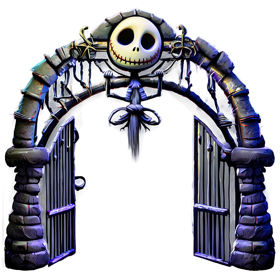 Nightmare Before Christmas Gate Png 05212024 PNG