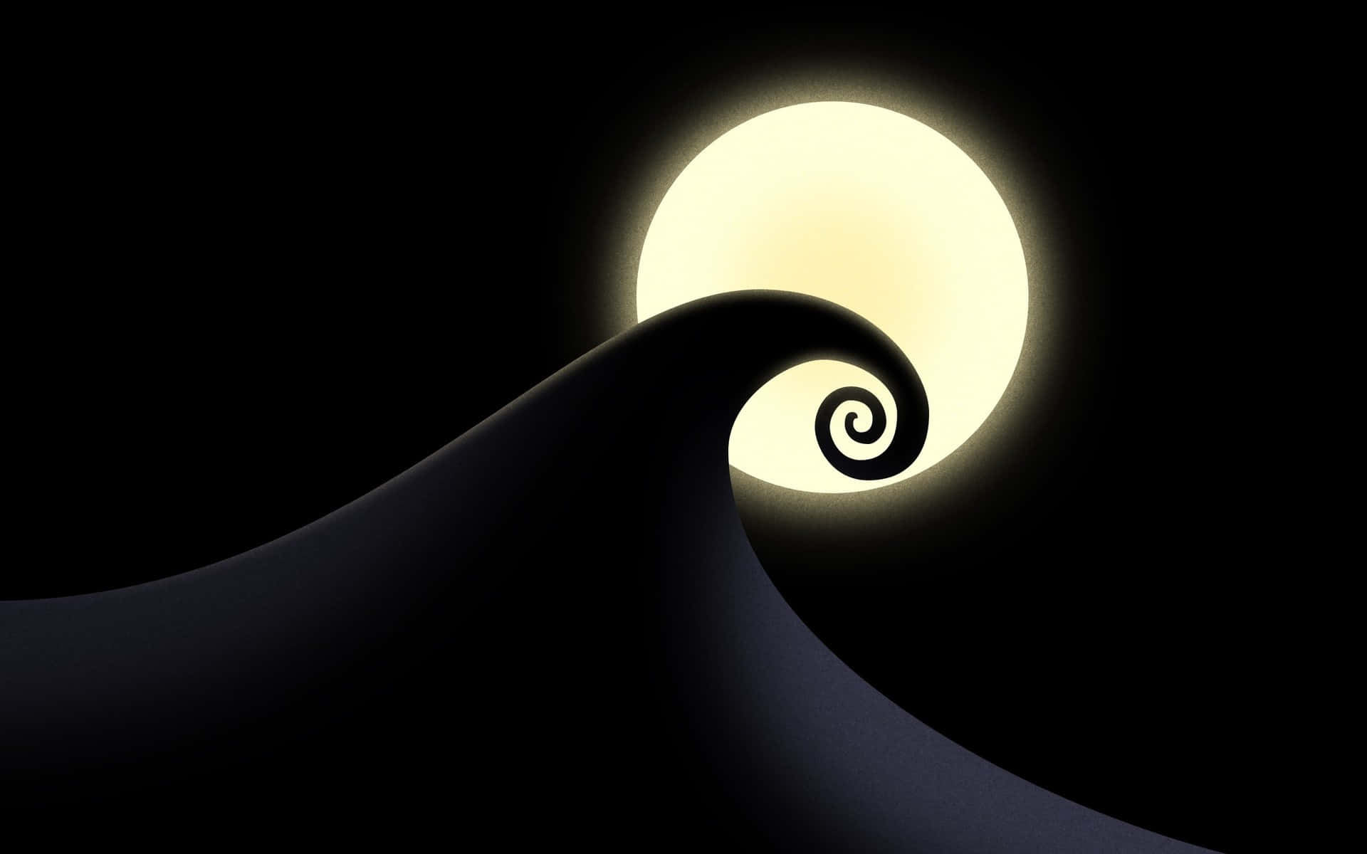 Nightmare Before Christmas Hill Silhouette Wallpaper