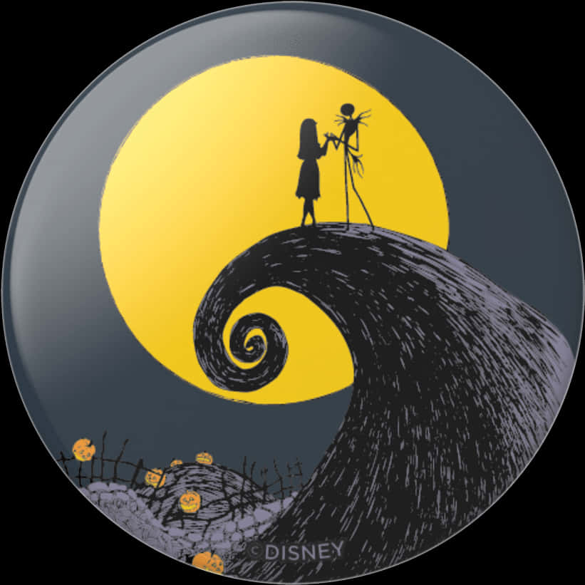 Nightmare Before Christmas Hill Silhouette PNG