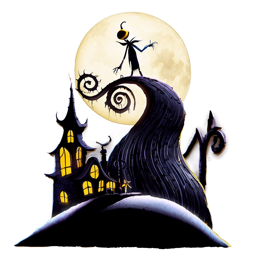 Download Nightmare Before Christmas Logo Png Ybm | Wallpapers.com