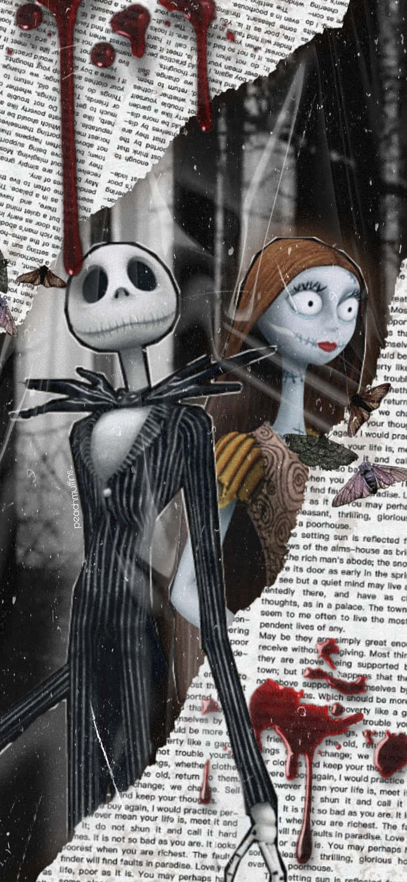 Get Into The Spirit With A Nightmare Before Christmas Phone Wallpaper