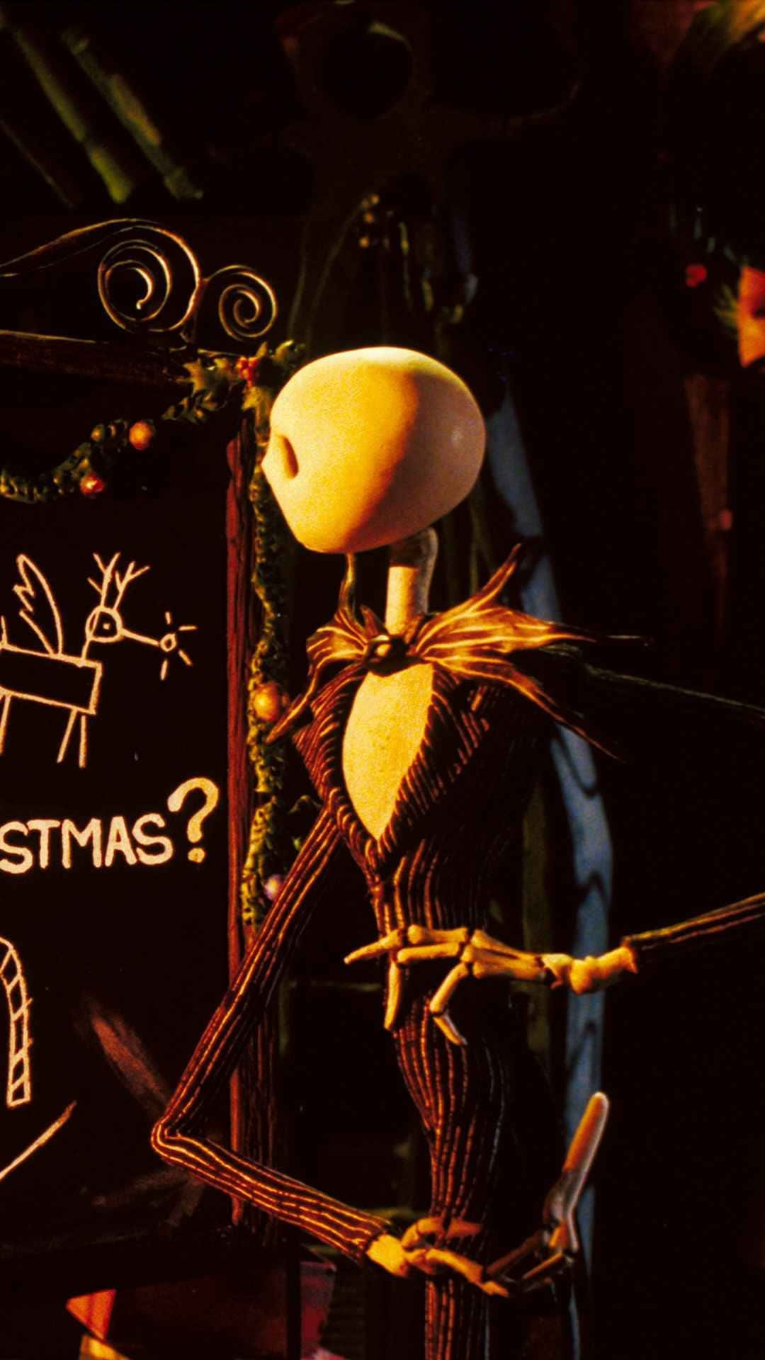 Get Spooky With The Nightmare Before Christmas Phone Wallpaper