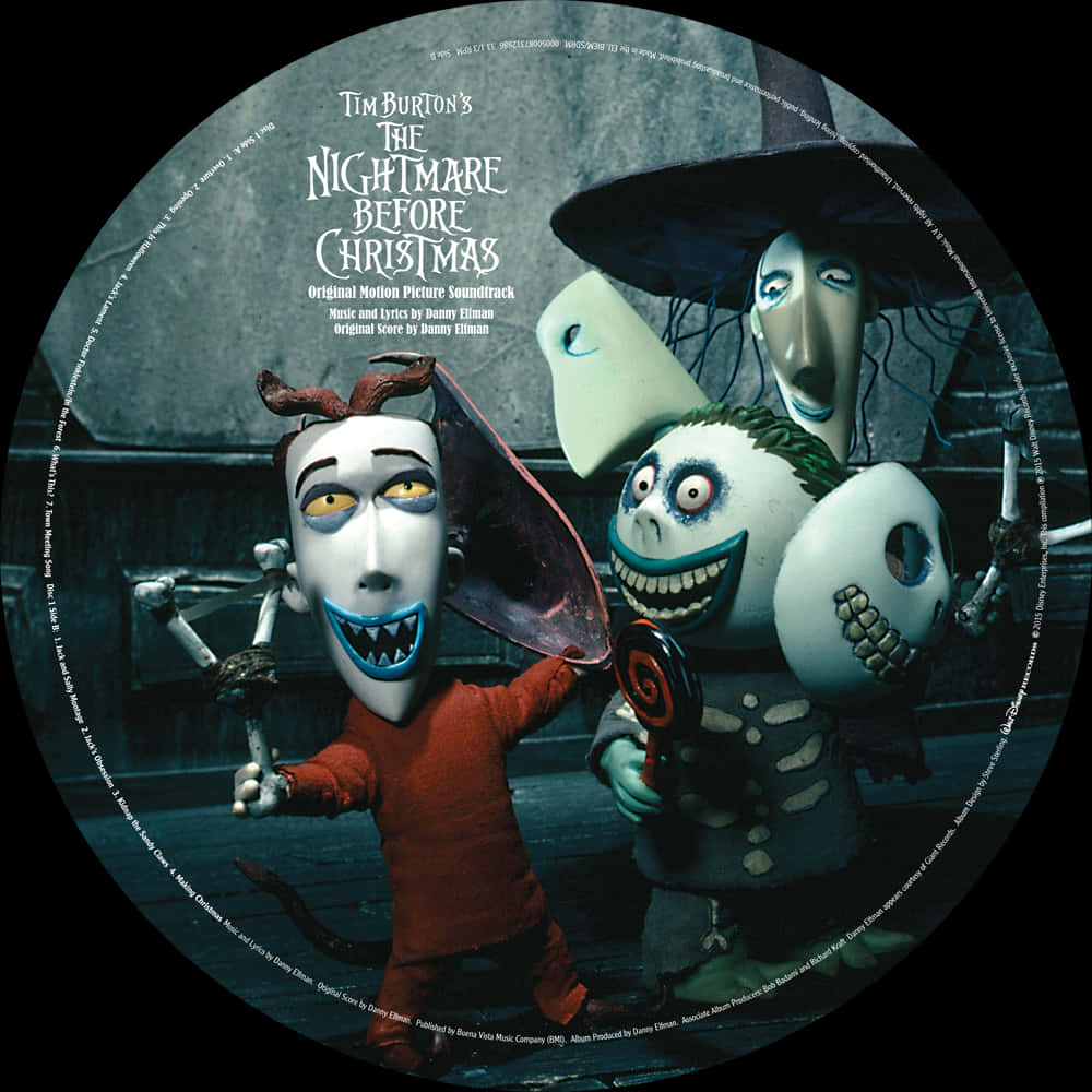 Nightmare Before Christmas Soundtrack Cover PNG