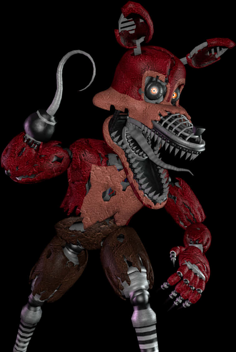 Nightmare Foxy F N A F Character PNG