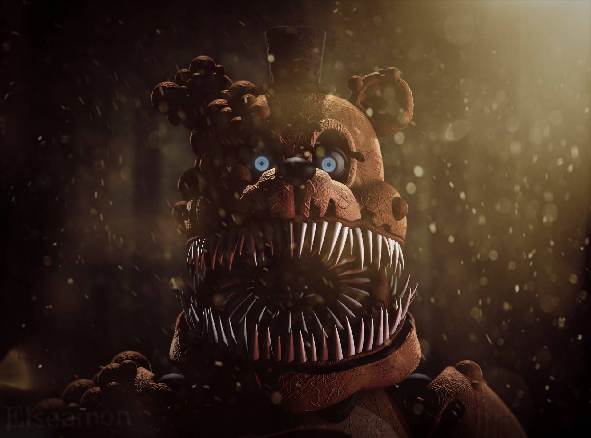 Nightmare Freddy Aesthetic Bokeh