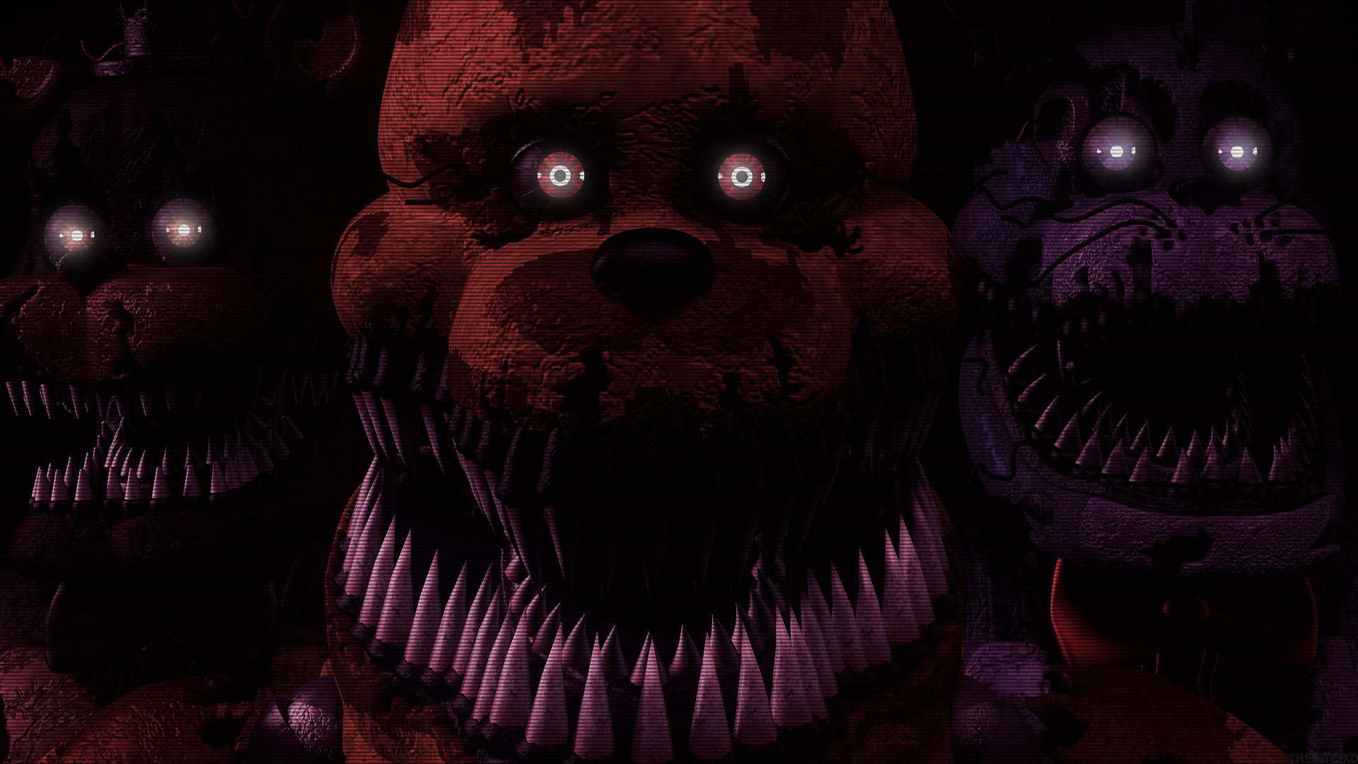 Nightmare Freddy Animatronic Friends Wallpaper