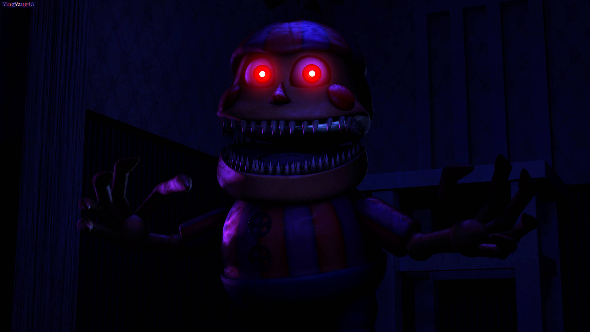 Nightmare Freddy Balloon Boy Wallpaper