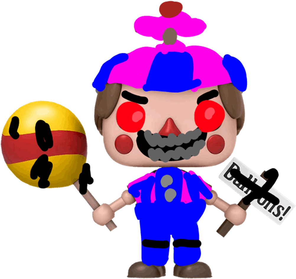 Nightmare Freddy Funko Pop Figure PNG