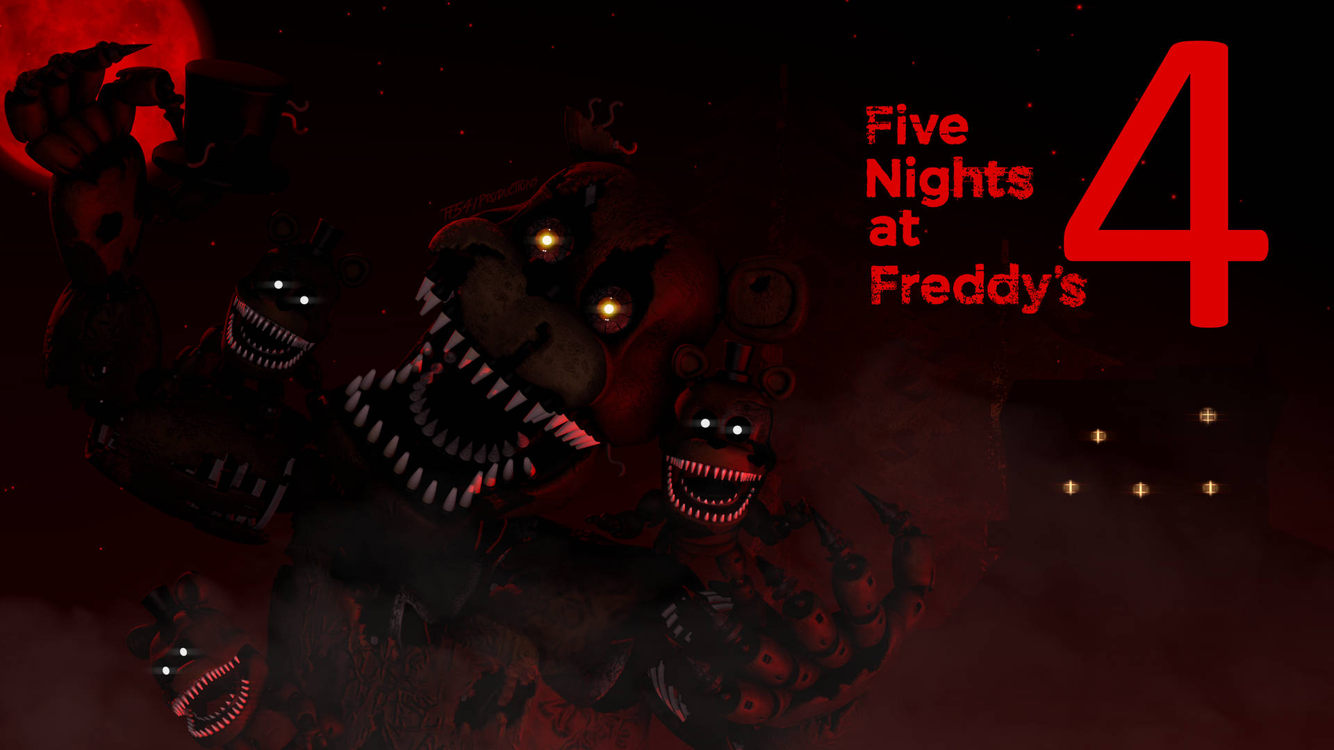 Nightmare Freddy Spooky Freddies Wallpaper