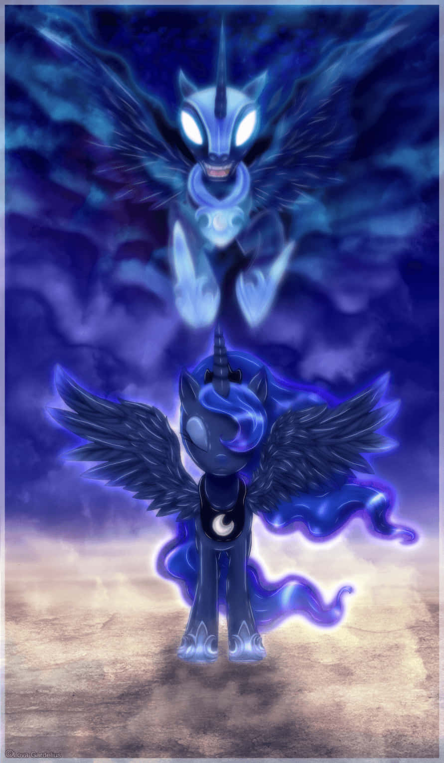 Luna Reborn As Nightmare Moon Wallpaper