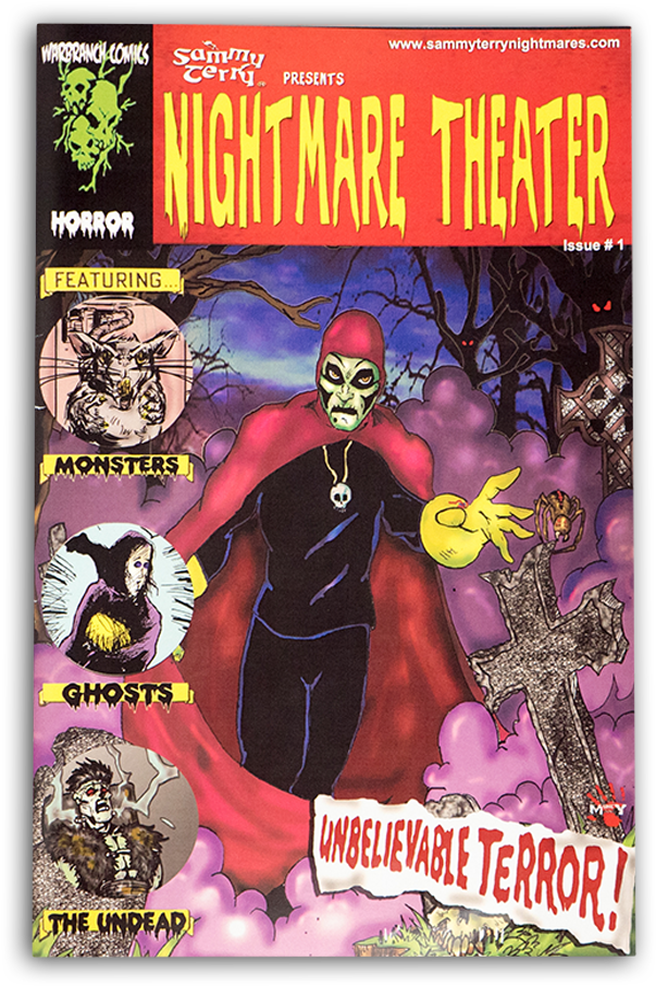 Nightmare Theater Comic Cover PNG