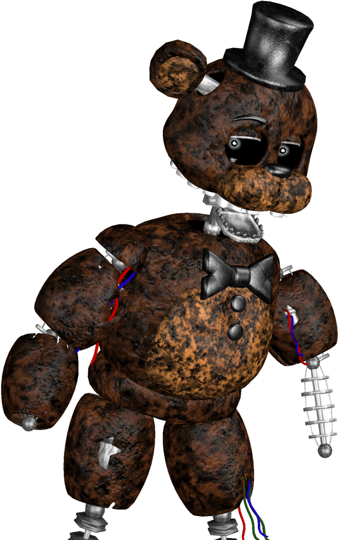 Nightmare_ Freddy_ Render_ F N A F PNG