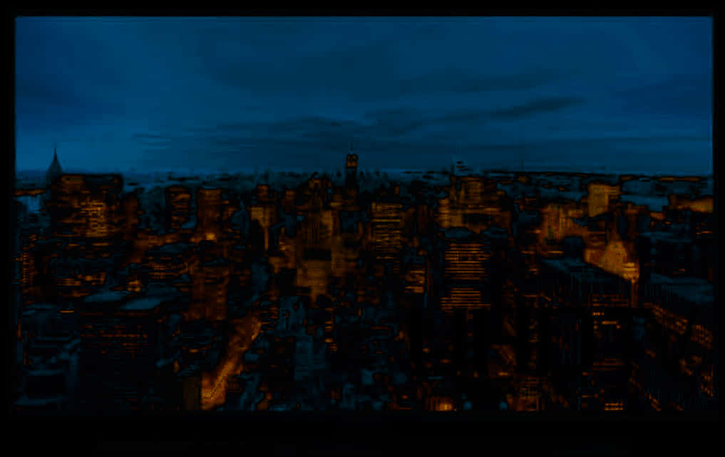 Nighttime Cityscape View PNG