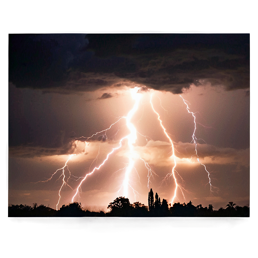 Nighttime Lightning View Png 29 PNG