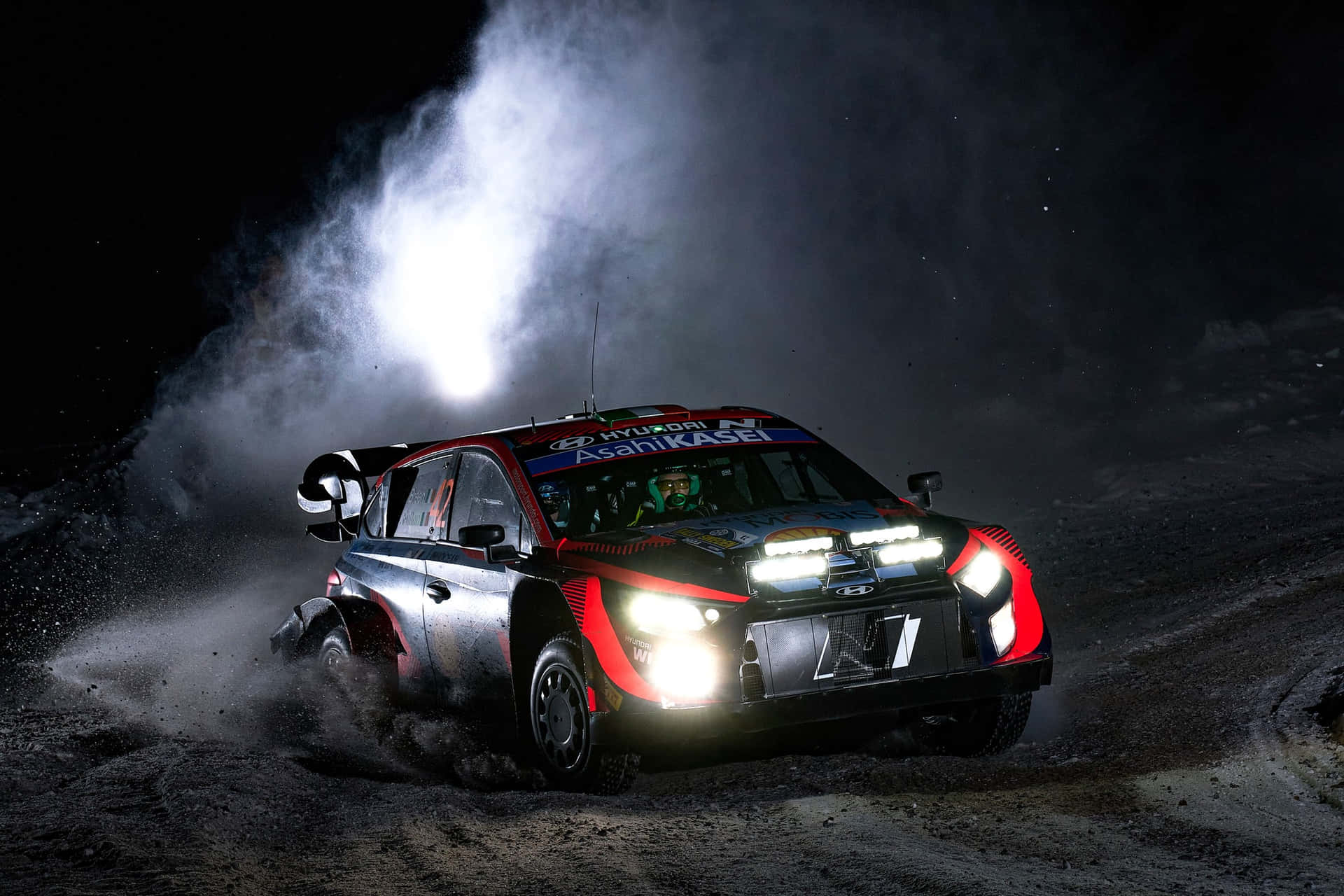 Nighttime Rally Carin Action.jpg Wallpaper