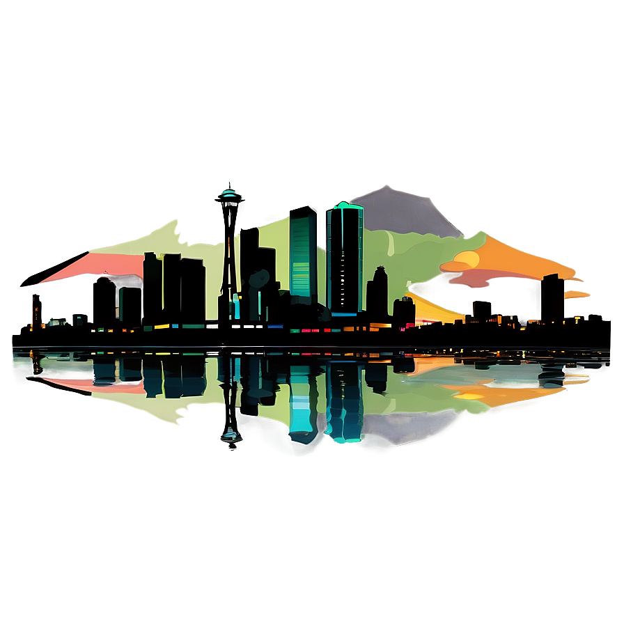 Nighttime Seattle Skyline View Png 16 PNG
