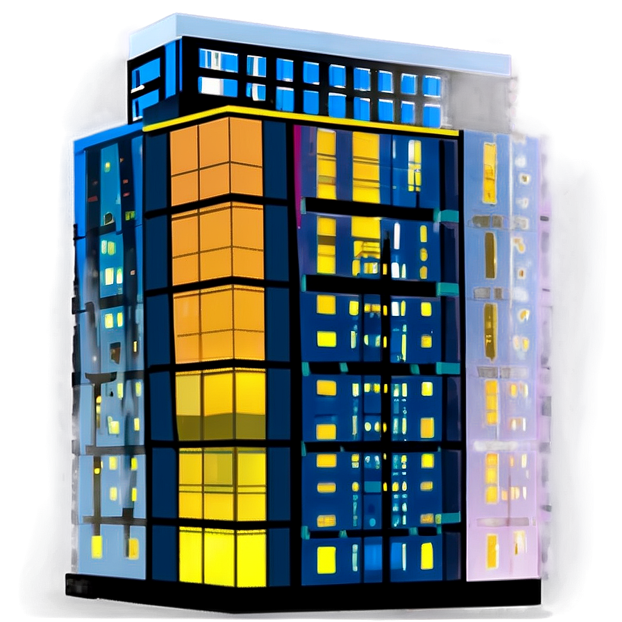 Nighttime Skyscraper Lights Png 59 PNG